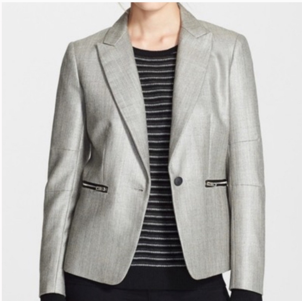 Rag & Bone Double Breasted Alpine Wool-Blend Blazer Ladies Jacket